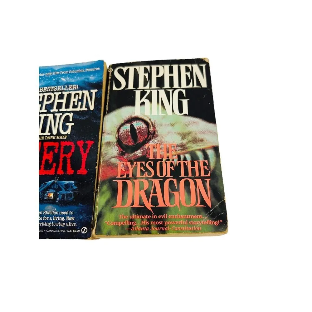 STEPHEN KING Misery & The Eyes Of The‎ Dragon  Paperback Book